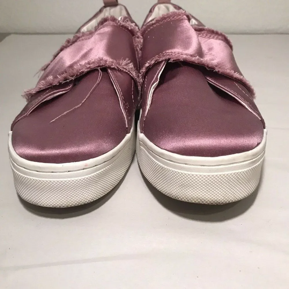 Sam Edelman Levine Slip-On Satin‎ Sneaker Women's Size 9M Dust Rose Mauve